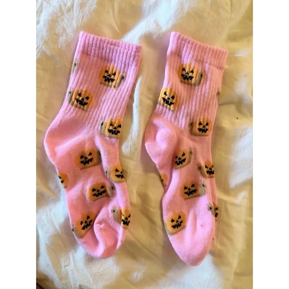 Women's Cute Funky Crew Socks Bundle 11 Pairs Floral Halloween Stripes Polka Dot